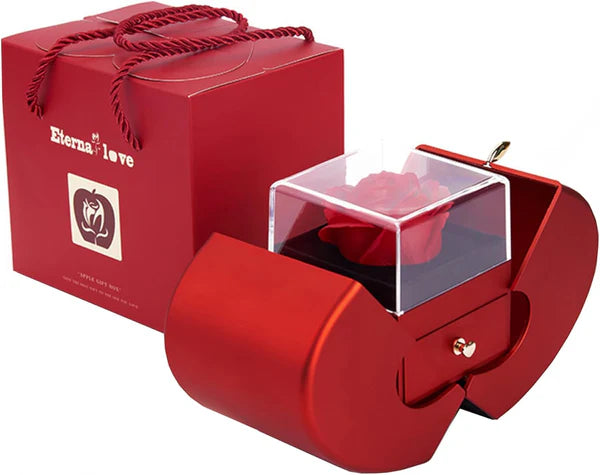 Eternal Rose Gift Box with Necklace